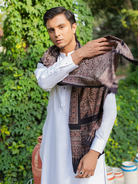 Raqeeb Ajrak Scarf