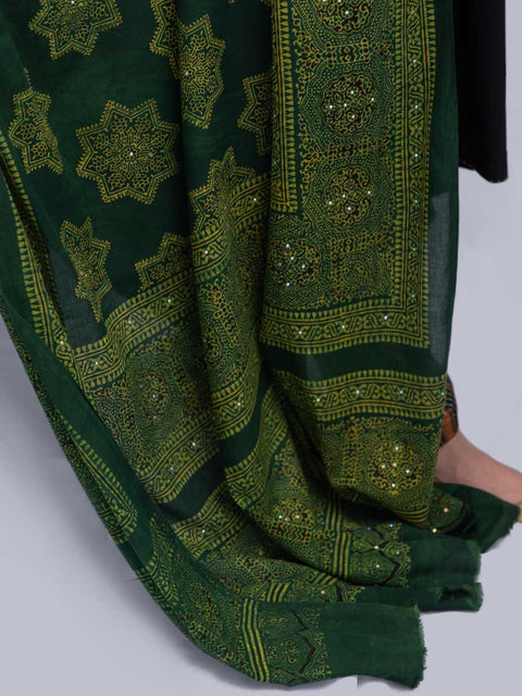 Raks Ajrak Chaadar (Green)