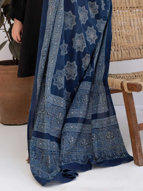 Raks Ajrak Chaadar (Blue)